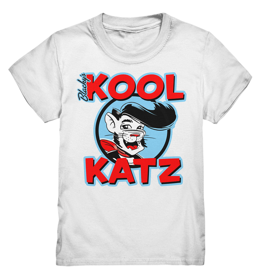 Blacky's Kool Katz Band T-Shirt für Kids - Blau / Rot - Kids Premium Shirt