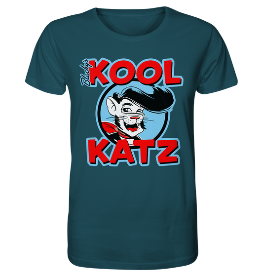 Organic Kool Katz Shirt für Erwachsene mit Blacky's Logo - Organic Shirt